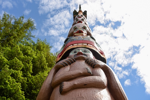 Saxman Village Totem Park, Ketchikan, Alaska, totem poles, First City, Tlingit, Images by RJM