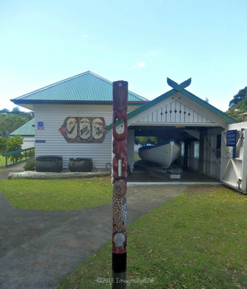 Boat house, Russell, New Zealand