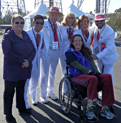 Inspiring Stories, Rose Parade, wheelchair accessible, white suiters