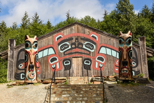 Saxman Village Totem Park, Ketchikan, Alaska, Beaver Clan House, totem poles, First City, wheelchair accessible, Images by RJM