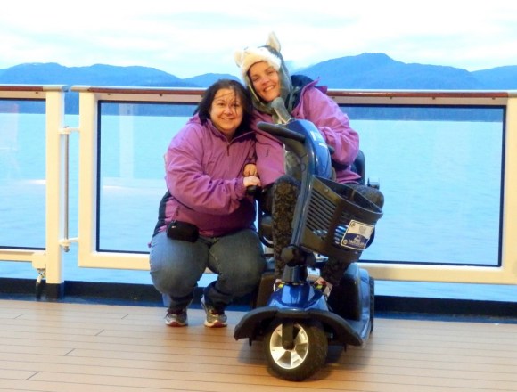 Accessible, wheelchair accessible, Alaska, Alaskan Cruise, Celebrity Solstice, Travel, Multiple Sclerosis, accessible scooter, Images by RJM
