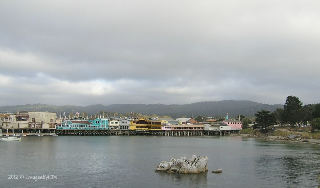 View of Fisherman's Wharf as seen from Monterey Bay Coastal Trail.